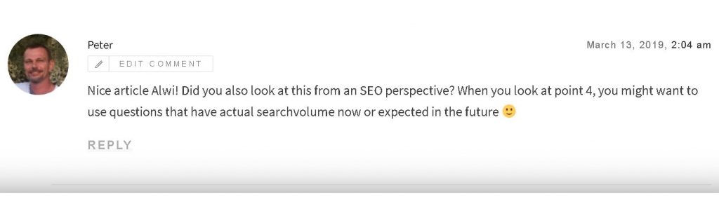getting blog comments